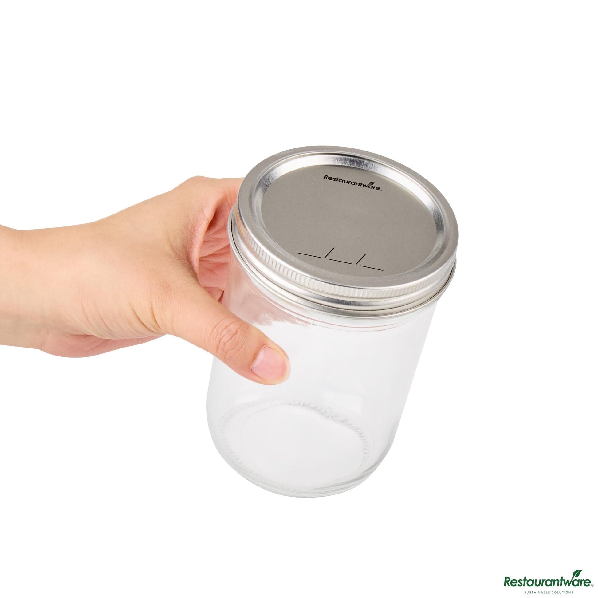 Wholesale Restaurantware 15 Oz Wide Mouth Glass Canning / Mason Jar - 3.5"×3.5"×4.8"- Bulk