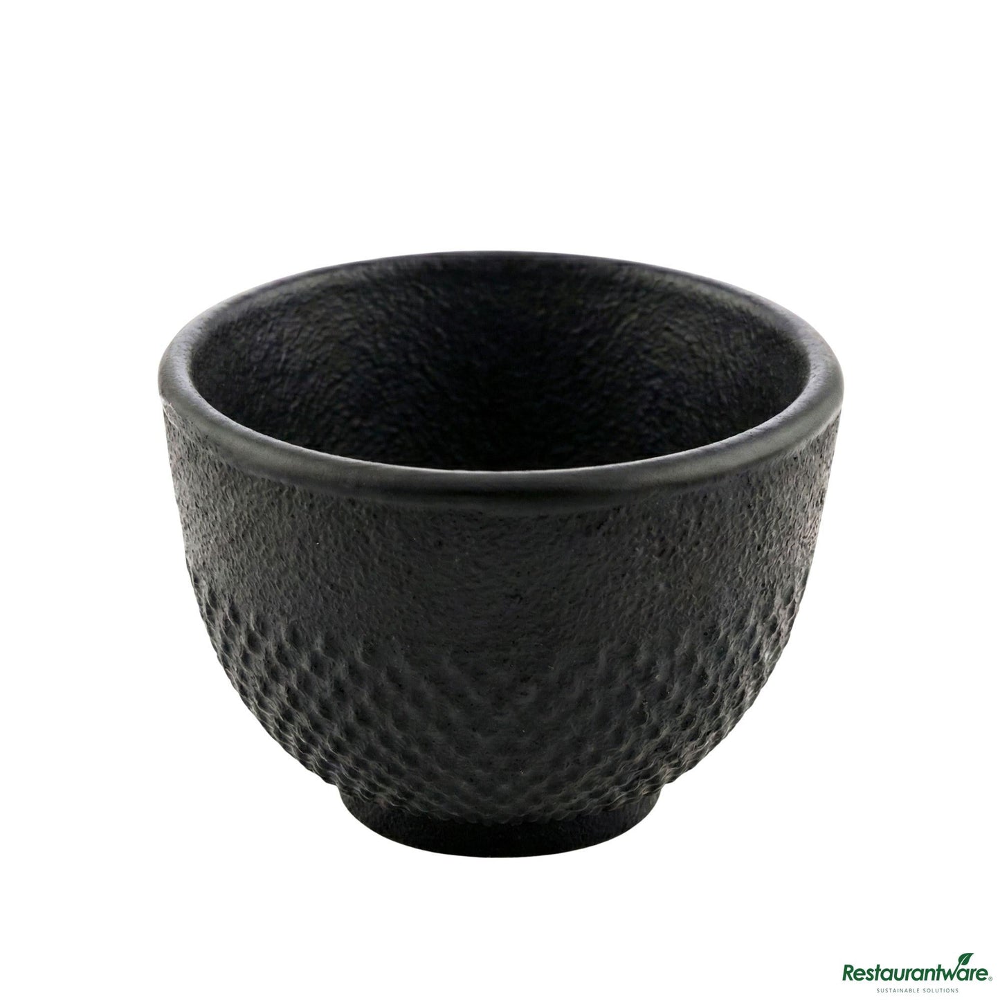 Wholesale Restaurantware Tetsubin 5 Oz Round Black Cast Iron Tea Cup - 3 1/4" X 3 1/4" X 2 1/4"- Bulk