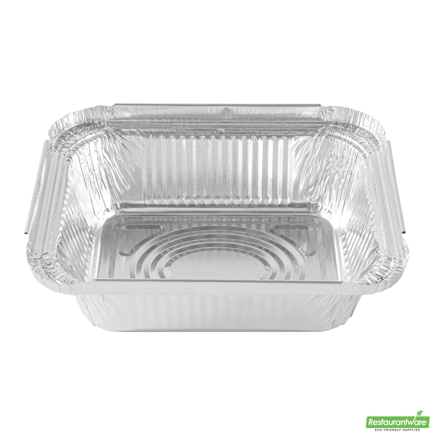 Wholesale Restaurantware 1 Lb Oblong Aluminum Container - 5.8" X 4.8" X 1.5"- Bulk
