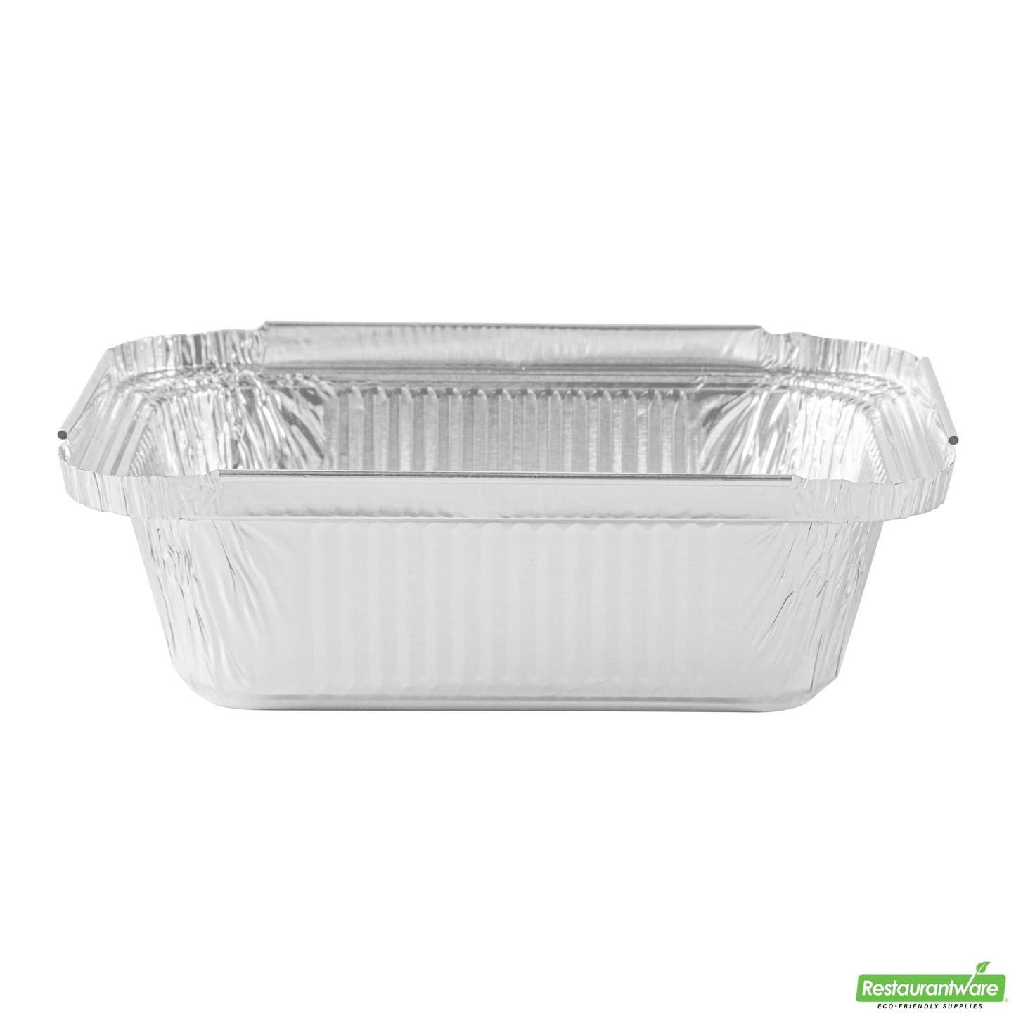 Wholesale Restaurantware 1 Lb Oblong Aluminum Container - 5.8" X 4.8" X 1.5"- Bulk