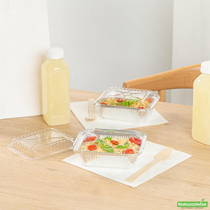 Wholesale Restaurantware 1 Lb Oblong Aluminum Container - 5.8" X 4.8" X 1.5"- Bulk