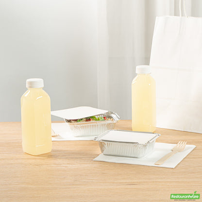 Wholesale Restaurantware Oblong White Foil-Laminated Board Lid - Fits 1 Lb Container - 5.5" X 4.5" X 0.01"- Bulk