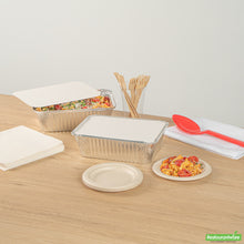 Wholesale Restaurantware Oblong White Foil-Laminated Board Lid - Fits 5 Lb Container - 9.5" X 6.9" X 0.01"- Bulk