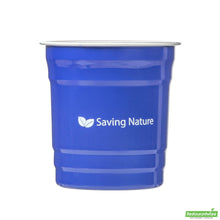 Wholesale Restaurantware Saving Nature 10 Oz Blue Aluminum Drinking Cup - 3.5" X 3.5" X 3.1"- Bulk