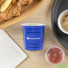 Wholesale Restaurantware Saving Nature 10 Oz Blue Aluminum Drinking Cup - 3.5" X 3.5" X 3.1"- Bulk