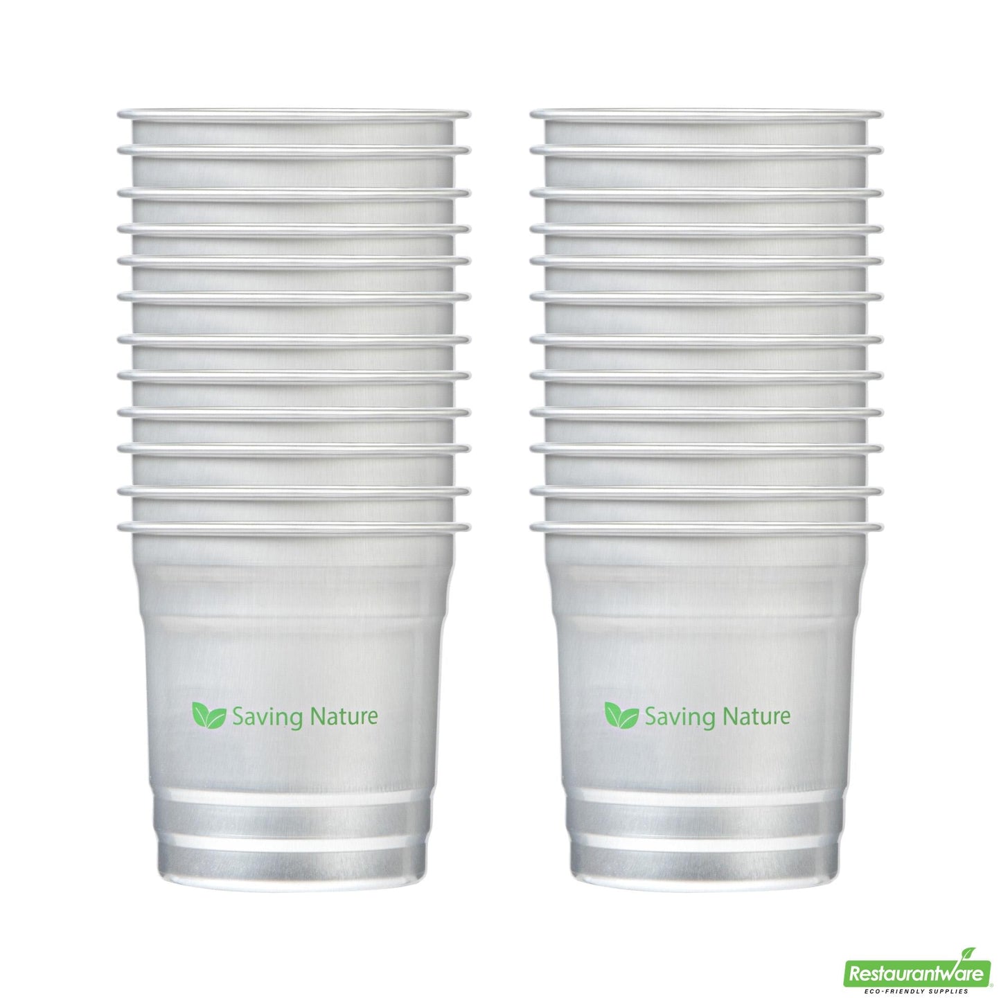 Wholesale Restaurantware Saving Nature 10 Oz Aluminum Drinking Cup - 3.5" X 3.5" X 3.1"- Bulk
