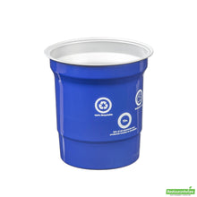 Wholesale Restaurantware Saving Nature 16 Oz Blue Aluminum Drinking Cup - 3.9" X 3.9" X 4.1"- Bulk