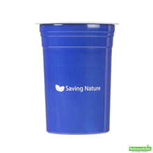 Wholesale Restaurantware Saving Nature 20 Oz Blue Aluminum Drinking Cup - 3.9" X 3.9" X 5"- Bulk
