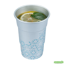 Wholesale Restaurantware Saving Nature 16 Oz Aluminum Color Changing Drinking Cup - 3 1/2'' X 3 1/2'' X 5'' - 4 Count Box- Bulk