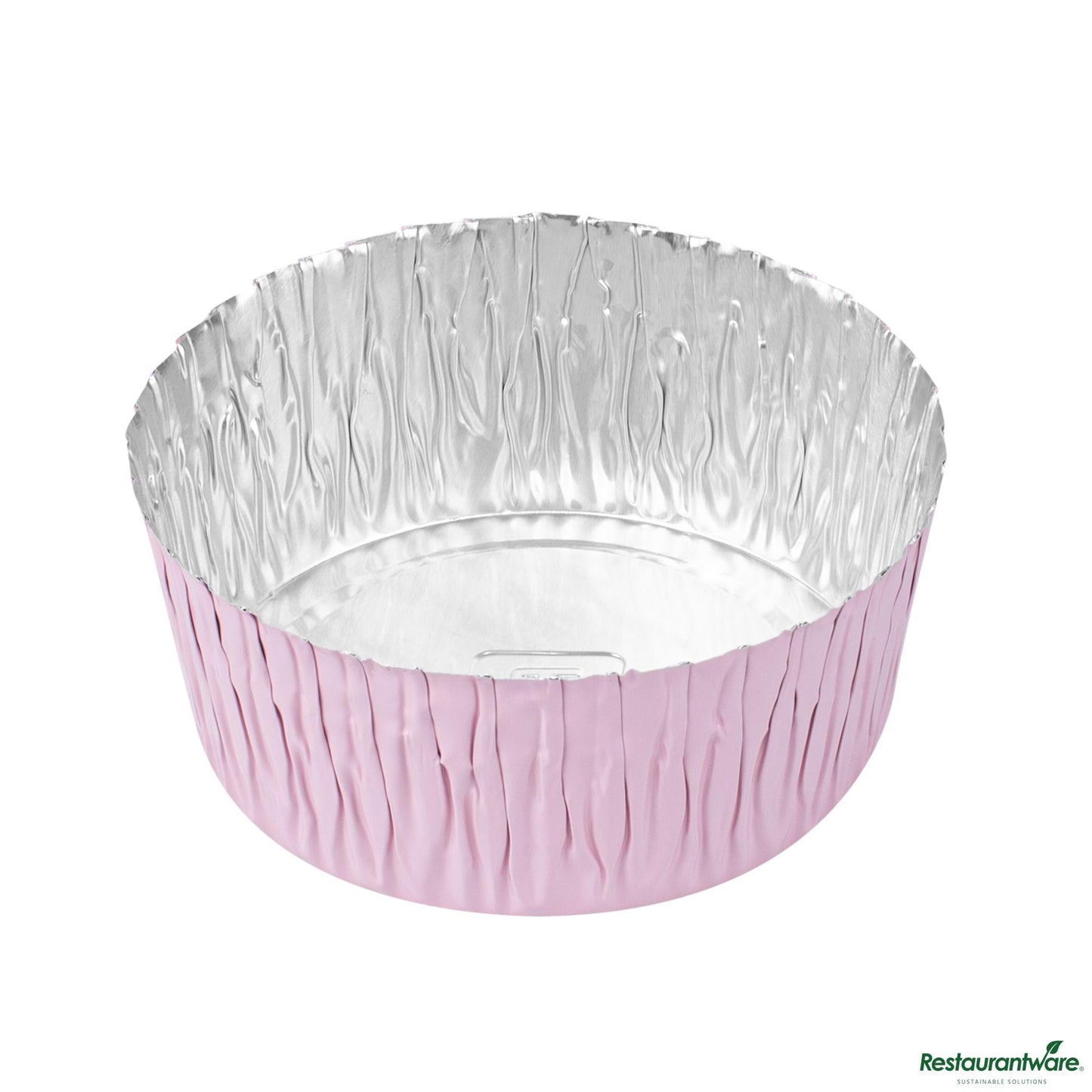 Wholesale Restaurantware 3 Oz Round Pink Foil Ramekin Cup - 2.4" X 2.4" X 1.1"- Bulk