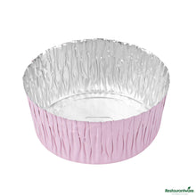 Wholesale Restaurantware 3 Oz Round Pink Foil Ramekin Cup - 2.4" X 2.4" X 1.1"- Bulk
