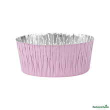 Wholesale Restaurantware 3 Oz Round Pink Foil Ramekin Cup - 2.4" X 2.4" X 1.1"- Bulk