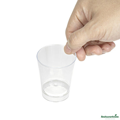Wholesale Restaurantware 3 Oz Round Clear Plastic Mini Parfait Glass - 2" X 2" X 2.5"- Bulk