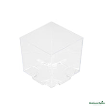 Wholesale Restaurantware 3 Oz Square Clear Plastic Quadrato Cup - 1 3/4" X 1 3/4" X 1 1/2"- Bulk