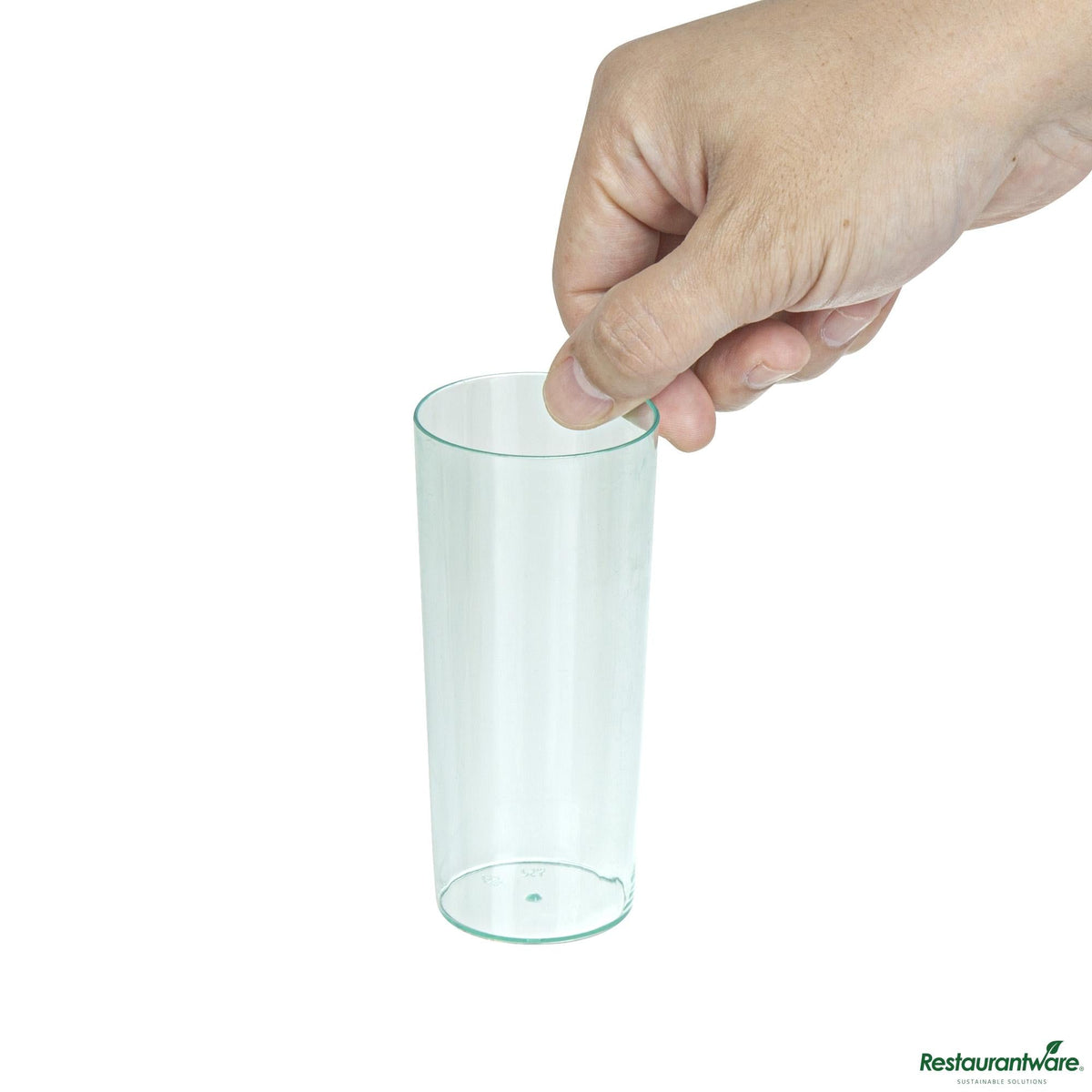 Wholesale Restaurantware 5 Oz Round Seagreen Plastic Cannello Cocktail Glass - 1 3/4" X 1 3/4" X 4"- Bulk