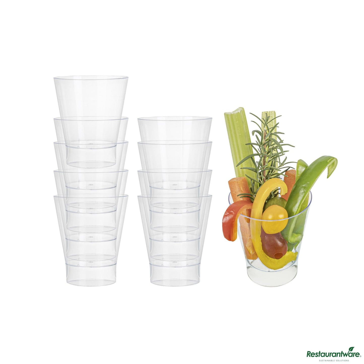 Wholesale Restaurantware Cup Plst 7 Z Dssrt Clr Prfai- Bulk