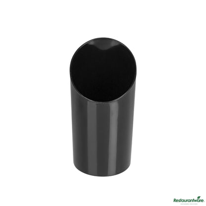 Wholesale Restaurantware 3 Oz Round Incline Shot Glass - Black, Plastic - 2" X 2" X 3 1/4"- Bulk