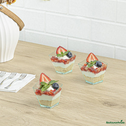 Wholesale Restaurantware Dish Plst 2 Z Sea Grn Girata- Bulk