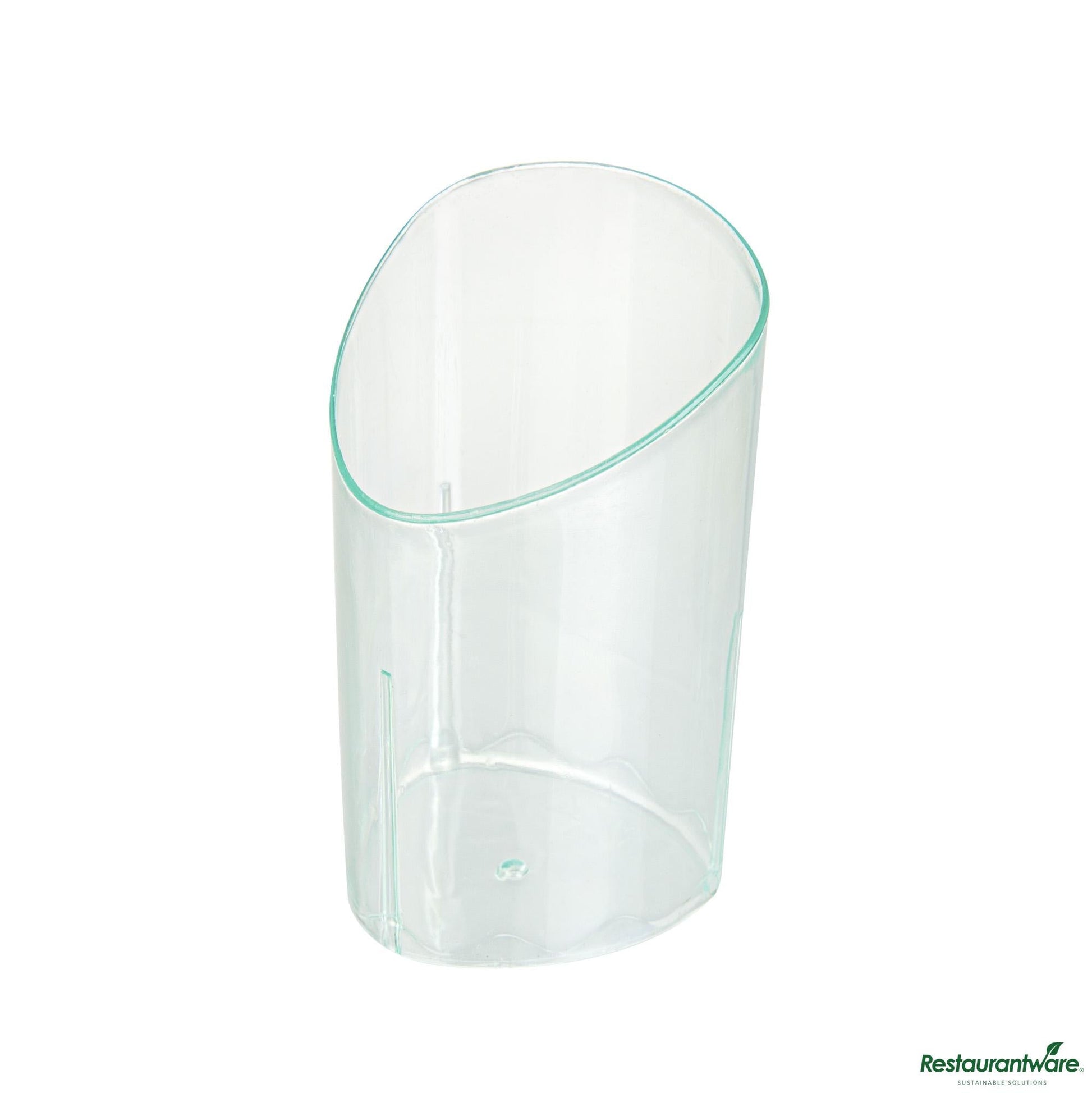 Wholesale Restaurantware 3 Oz Seagreen Plastic Triangolo Shot Glass - 1 3/4" X 1 3/4" X 3"- Bulk