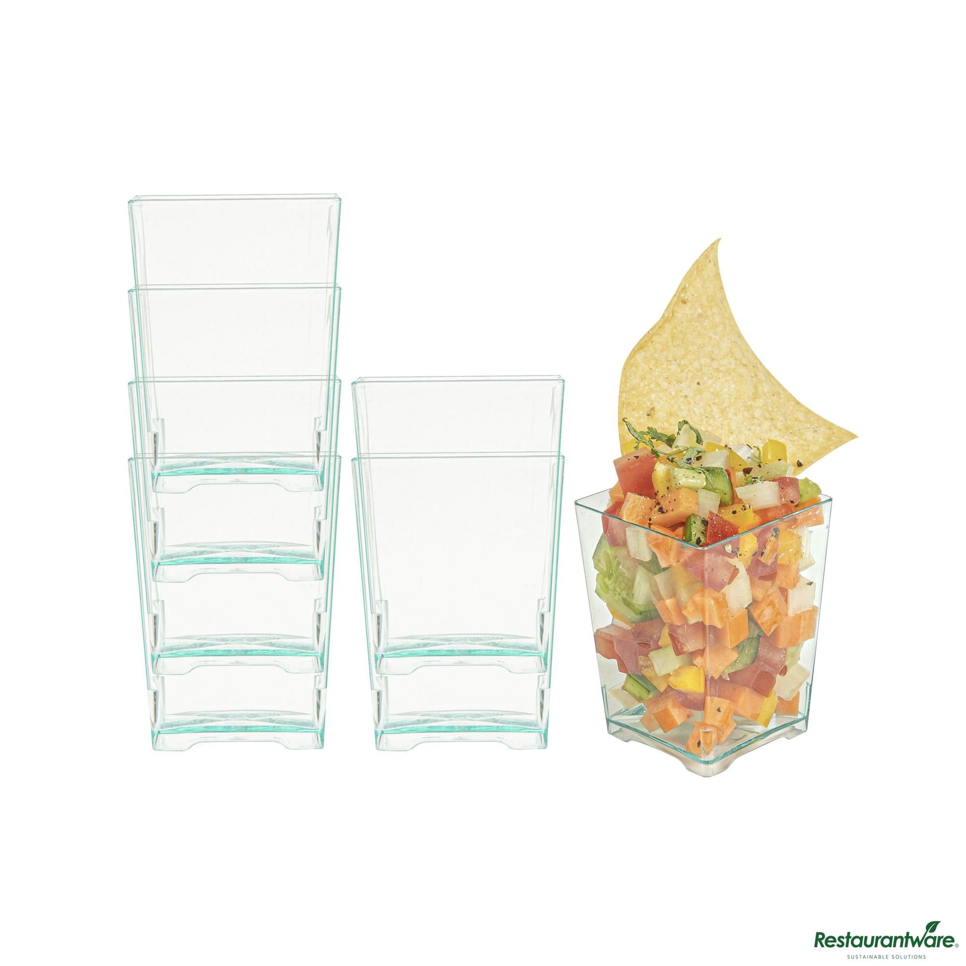 Wholesale Restaurantware Cup Plst 4 Z Dssrt Sea Grn- Bulk
