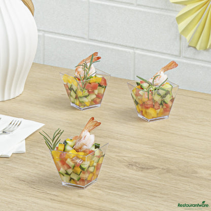 Wholesale Restaurantware Cup Plst 2 Z Dssrt Clr Mini- Bulk