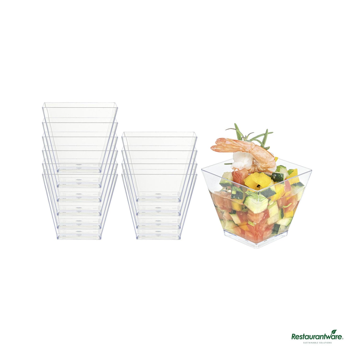 Wholesale Restaurantware Cup Plst 2 Z Dssrt Clr Mini- Bulk
