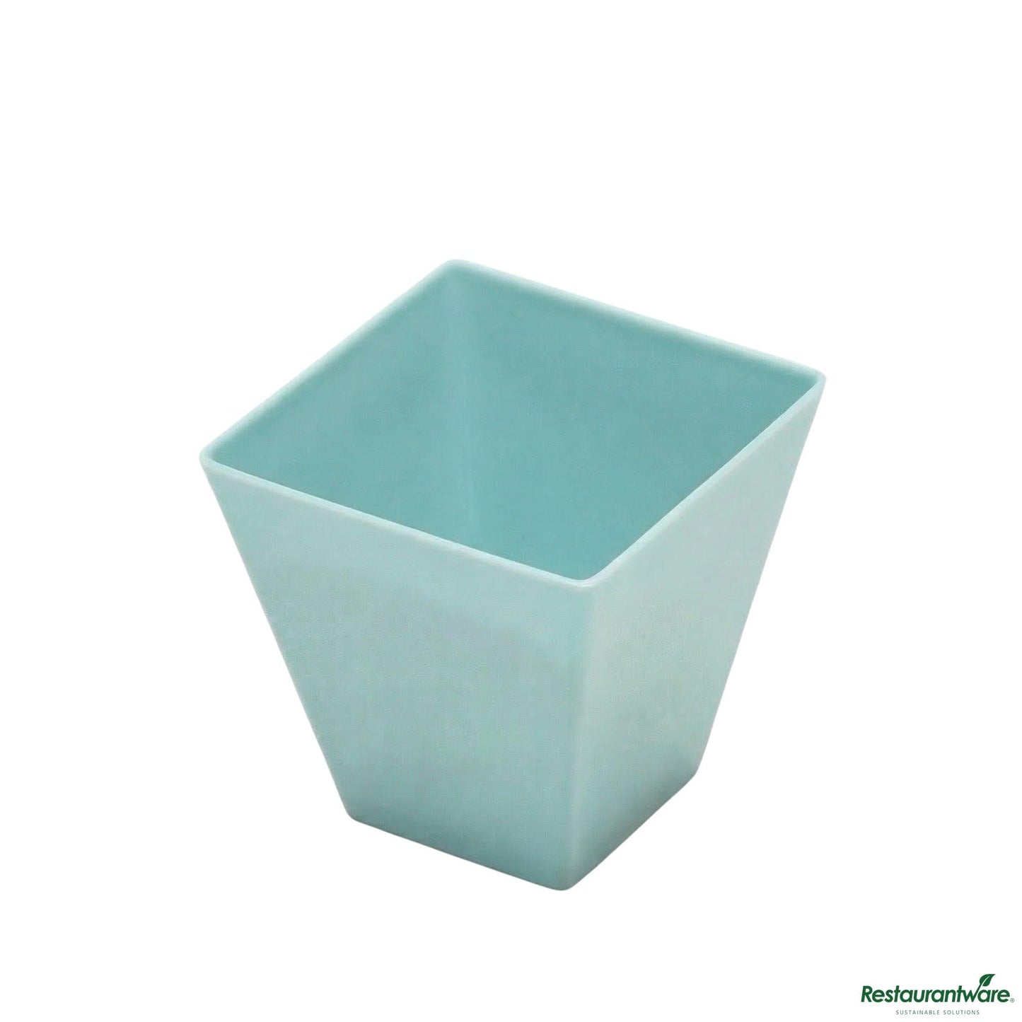 Wholesale Restaurantware 2 Oz Square Baby Blue Plastic Mini Kova Cup - Limited Edition - 2" X 2" X 1 3/4"- Bulk