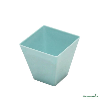 Wholesale Restaurantware 2 Oz Square Baby Blue Plastic Mini Kova Cup - Limited Edition - 2" X 2" X 1 3/4"- Bulk