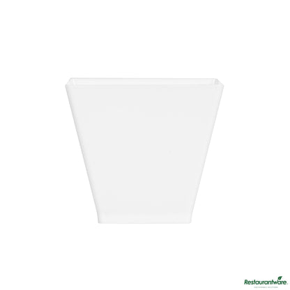 Wholesale Restaurantware 2 Oz Square White Plastic Mini Kova Cup - 2" X 2" X 1 3/4"- Bulk