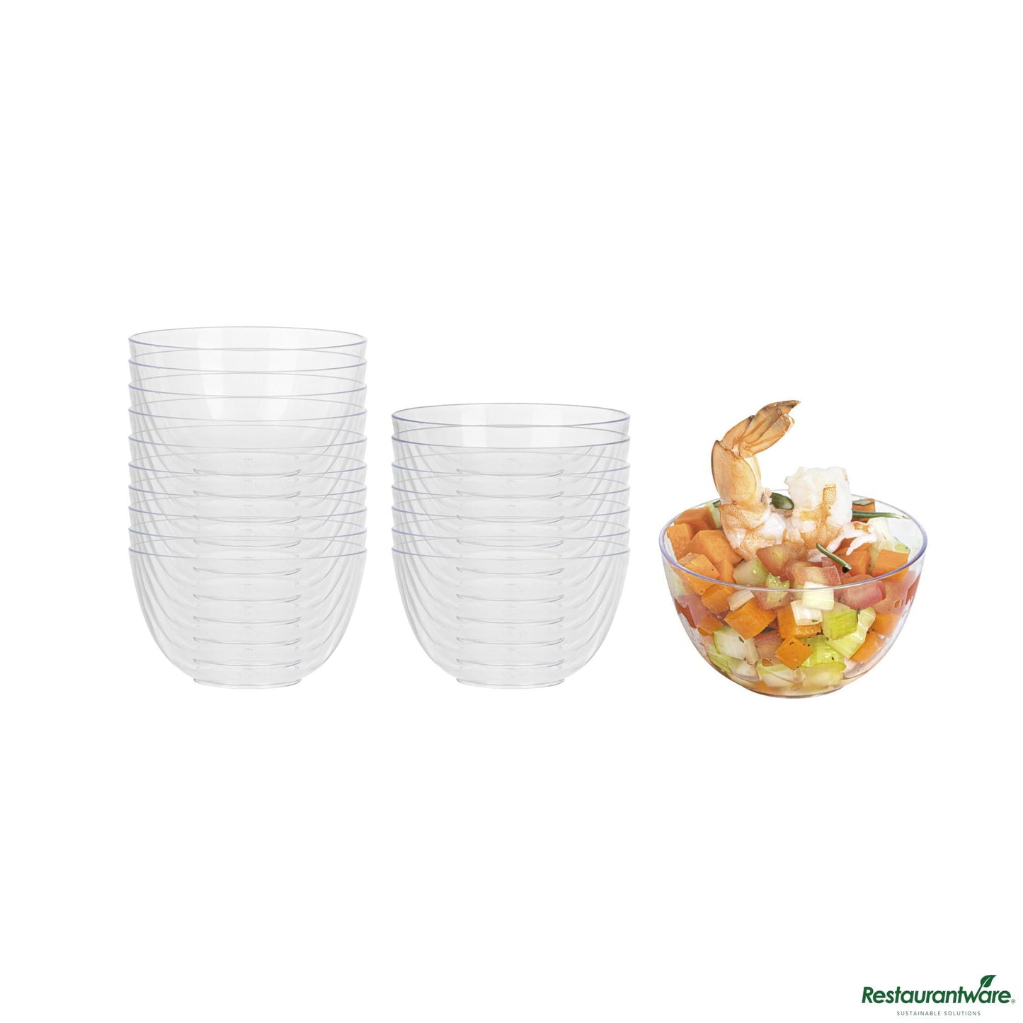 Wholesale Restaurantware 4 Oz Round Clear Plastic Bodega Cup - 3" X 3" X 1 3/4"- Bulk