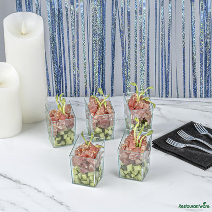 Wholesale Restaurantware Cup Plst 3 Z Dssrt Sea Grn Sq- Bulk