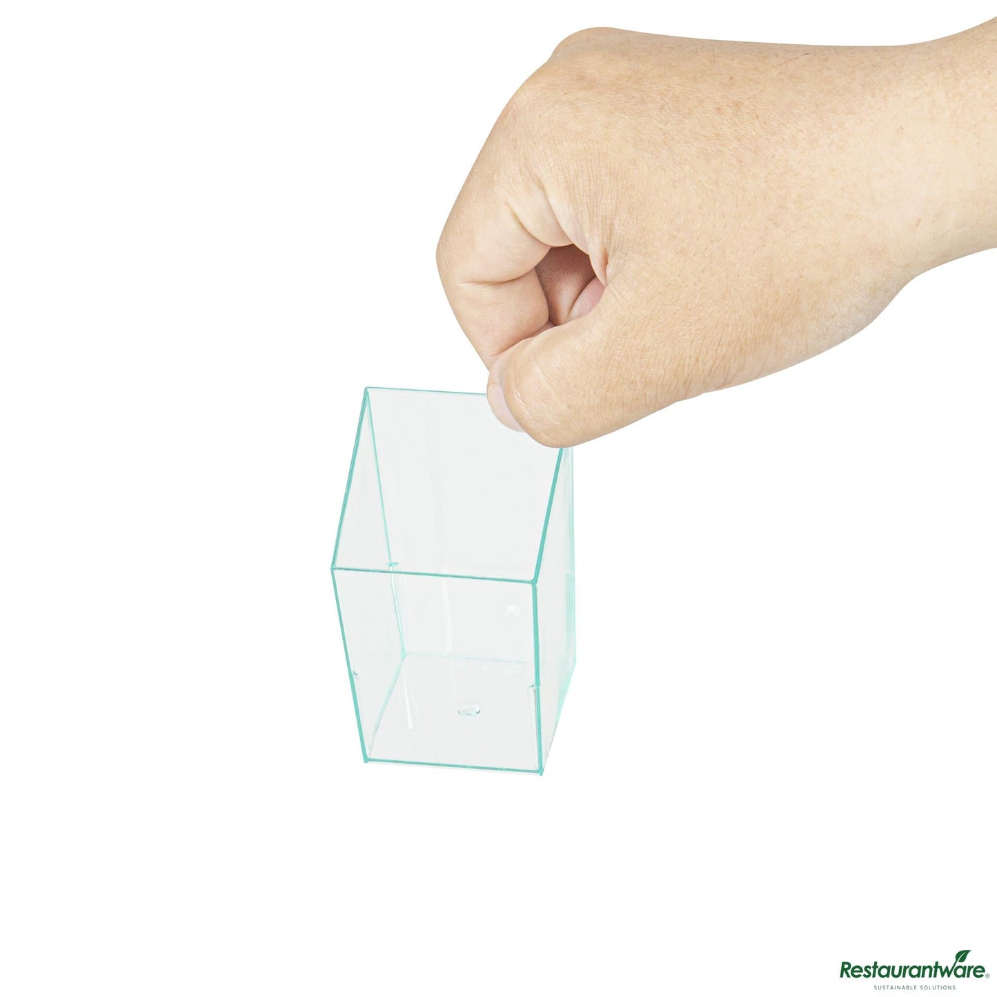 Wholesale Restaurantware Cup Plst 3 Z Dssrt Sea Grn Sq- Bulk