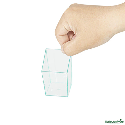 Wholesale Restaurantware Cup Plst 3 Z Dssrt Sea Grn Sq- Bulk