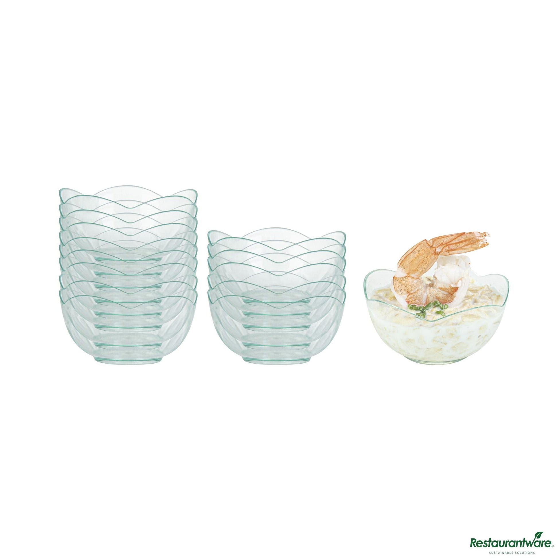 Wholesale Restaurantware Cup Plst 2 Z Dssrt Grn Fleur- Bulk