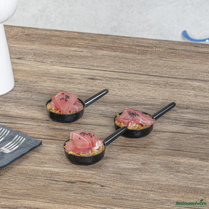 Wholesale Restaurantware Dish Plst Mini Sauce 1 Z Blk- Bulk
