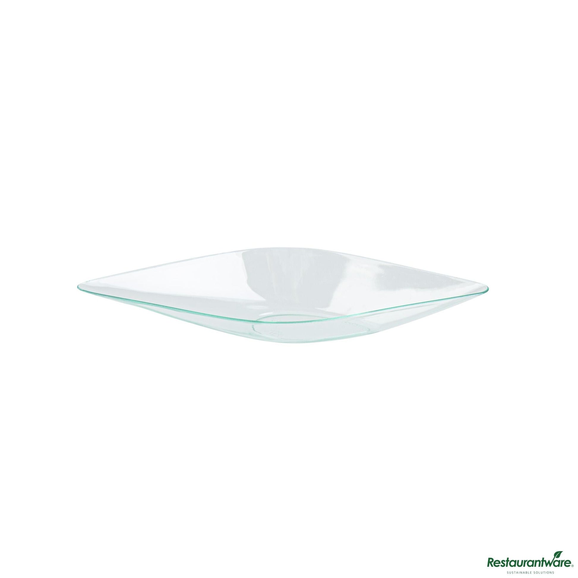 Wholesale Restaurantware Diamond Seagreen Plastic Canoe Dish - 5" X 1 1/2" X 3/4"- Bulk