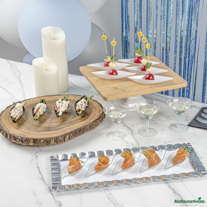 Wholesale Restaurantware Diamond Seagreen Plastic Canoe Dish - 5" X 1 1/2" X 3/4"- Bulk