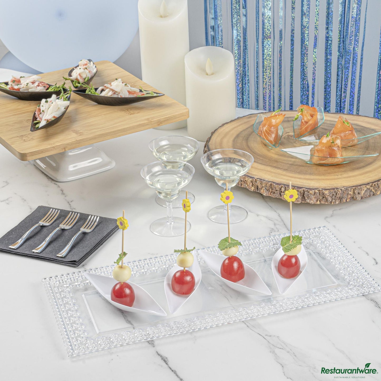 Restaurantware Dish Plst 5x1.5 Wht Canoe