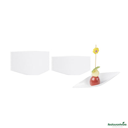 Restaurantware Dish Plst 5x1.5 Wht Canoe