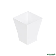 Wholesale Restaurantware 2 Oz Square White Plastic Bonito Cup - 1 3/4" X 1 3/4" X 2 1/4"- Bulk