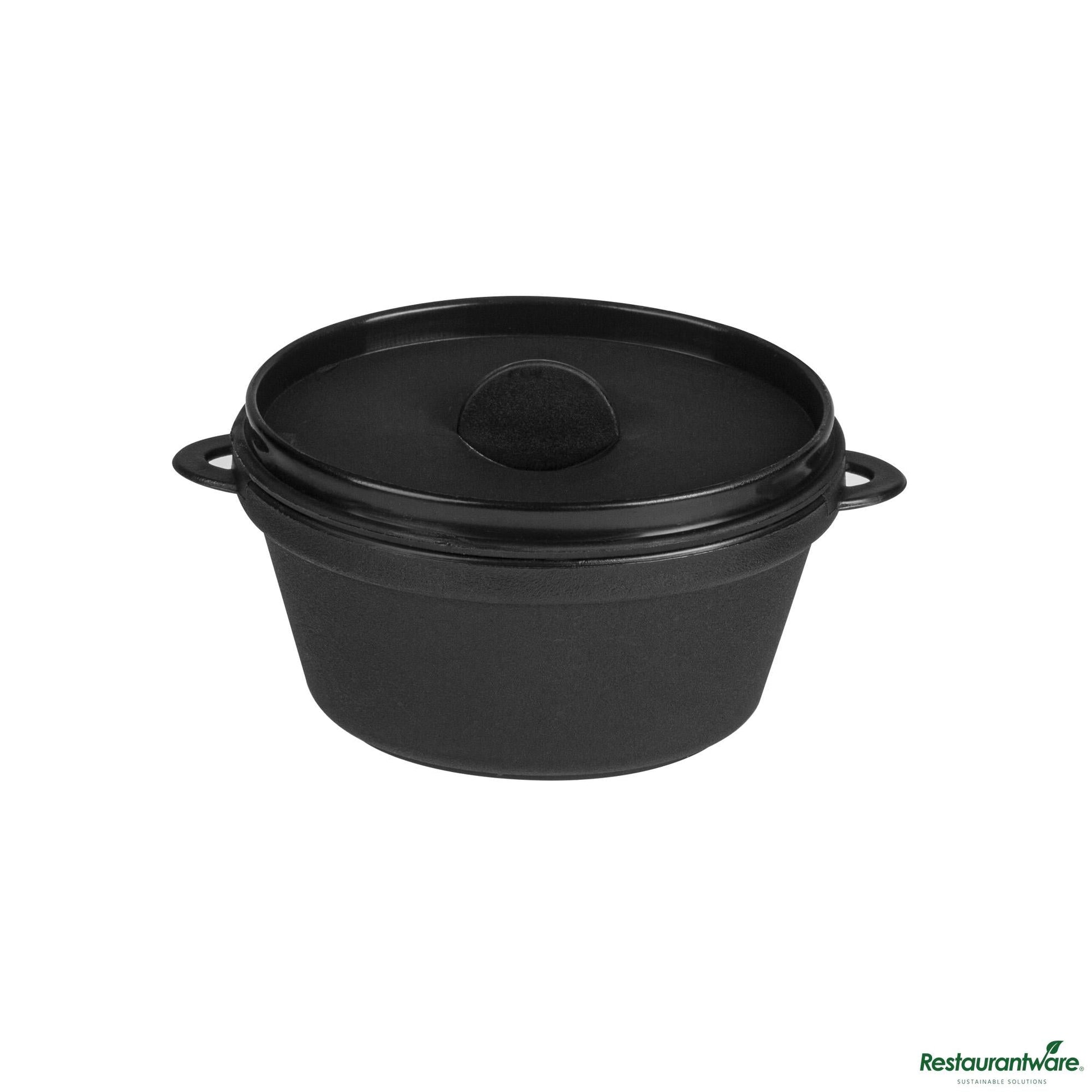 Wholesale Restaurantware Dish Plst 3 Z Blk Mini Ktl- Bulk