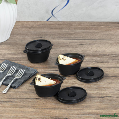 Wholesale Restaurantware Dish Plst 3 Z Blk Mini Ktl- Bulk