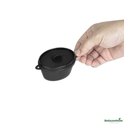 Wholesale Restaurantware Dish Plst 3 Z Blk Mini Ktl- Bulk