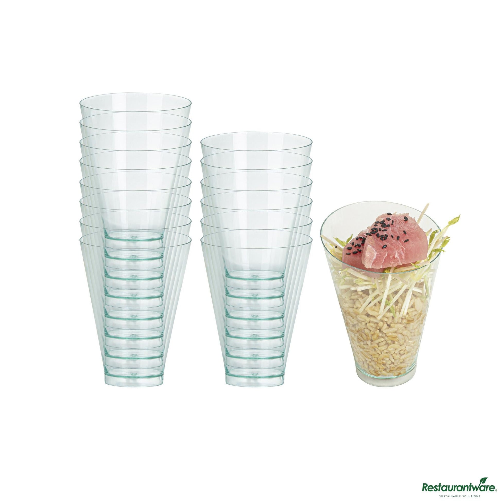 Wholesale Restaurantware Cup Plst 8 Z Dssrt Grn Incl- Bulk