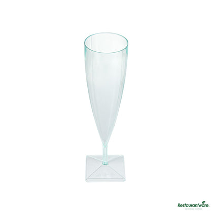 Wholesale Restaurantware 5 Oz Seagreen Plastic Champagne Flute - 2" X 2" X 7"- Bulk