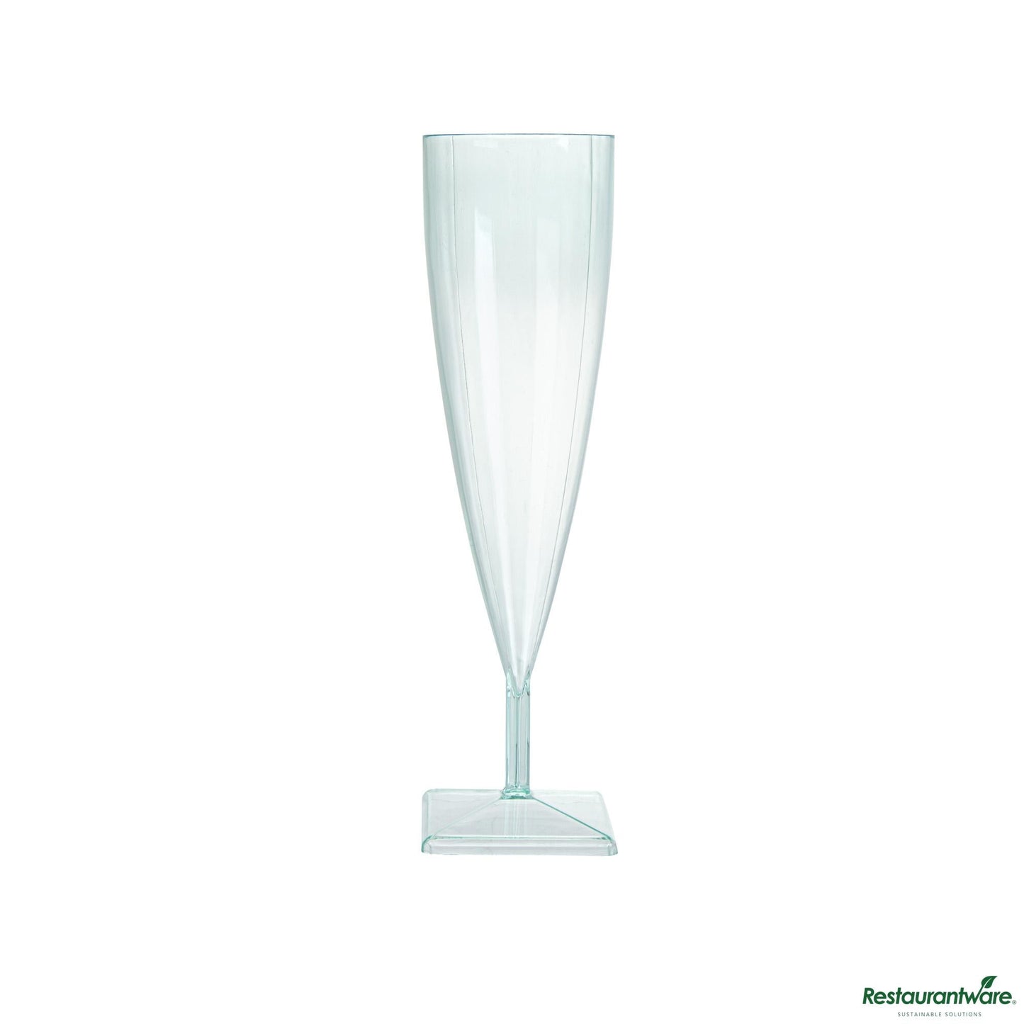 Wholesale Restaurantware 5 Oz Seagreen Plastic Champagne Flute - 2" X 2" X 7"- Bulk