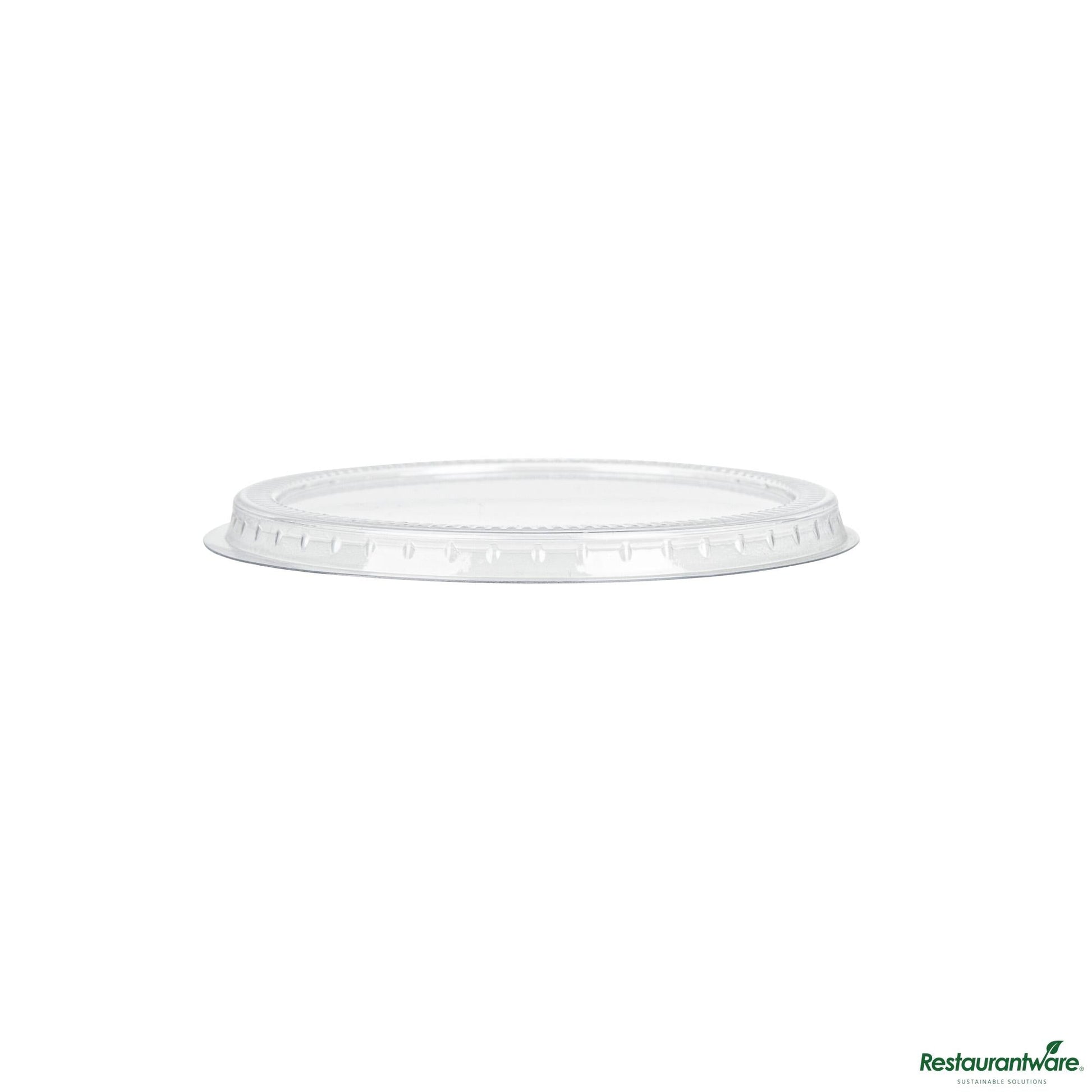 Wholesale Restaurantware Lid Cup 4 Z Solid Plst Clr- Bulk