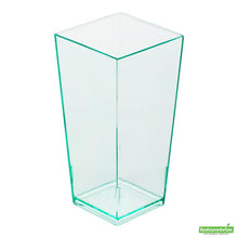 Wholesale Restaurantware 4 Oz Square Seagreen Plastic Tall Geometric Cup - 1 1/2" X 1 1/2" X 3 1/4" - 100 Count Box- Bulk