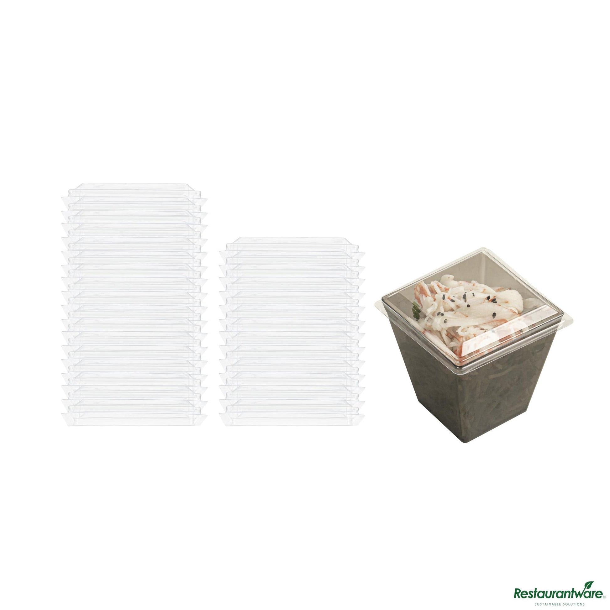 Wholesale Restaurantware Lid Cup 6 Z Flat Plst Clr- Bulk