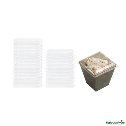 Wholesale Restaurantware Lid Cup 6 Z Flat Plst Clr- Bulk